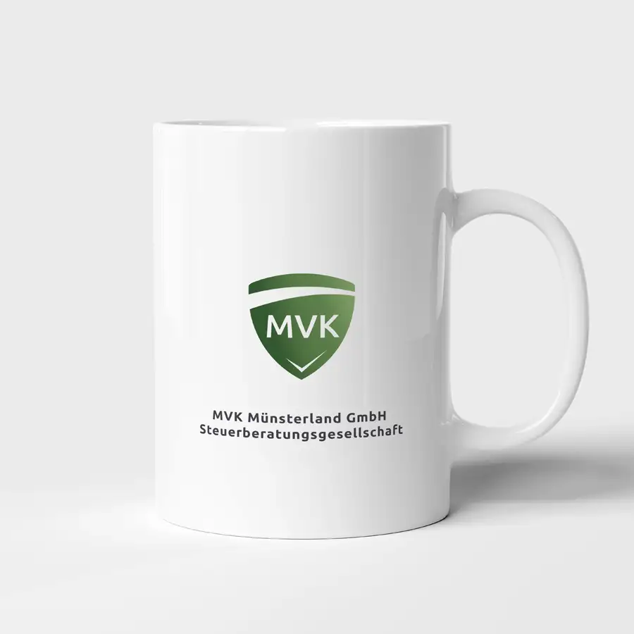 MVK Logo auf einer Tasse